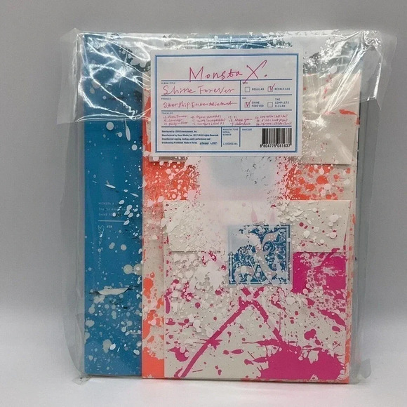 K-Pop Music Monsta X Shine Forever Cd Gift Set K Pop Photo Book 1st Repackage